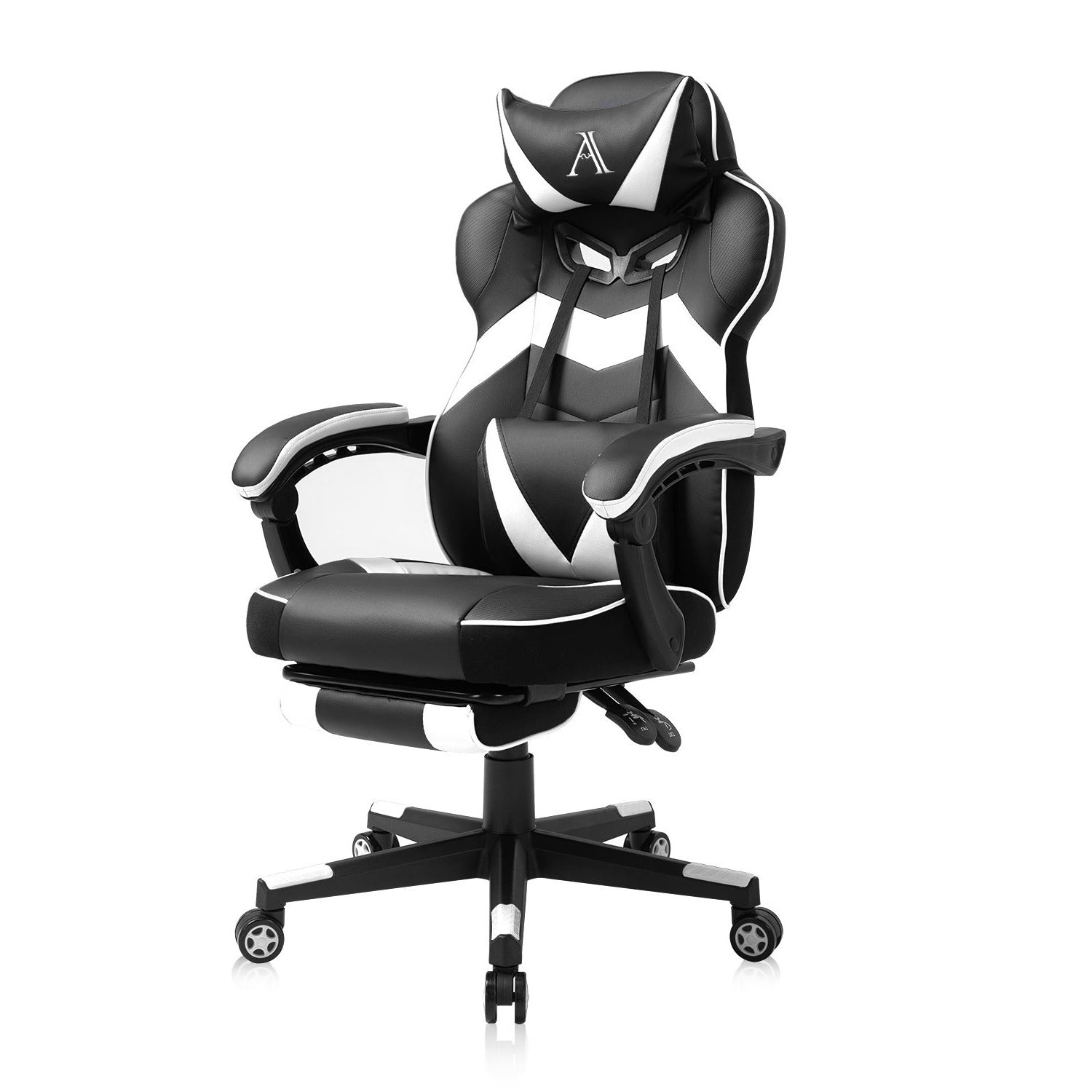 YAMASORO Racer Ergonomic PC Gaming Chair Adjuastable Leather Reclining Office Chair With Footrest (8264)