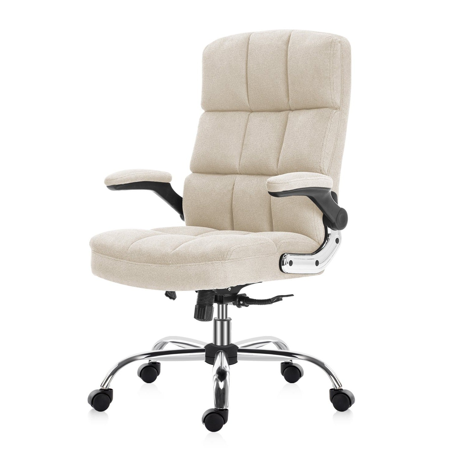 Ergonomic Velvet  Upholstered Fabric Office Chair 